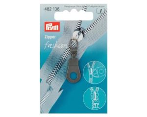 Zippanhänger Oesenzupfer schwarzba
