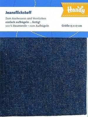 Jeansflicken zum aufbuegeln dunkelblau