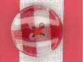 Knopf Karooptik 15 mm Fb.rot