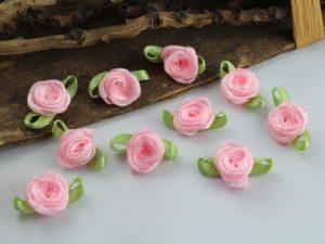 Stoffrosen rosa