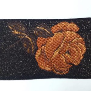 Seidenbrokatborte Rosen 6,5 cm