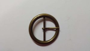 Gürtelschnalle mit Dorn rund 4 cm Fb.messing