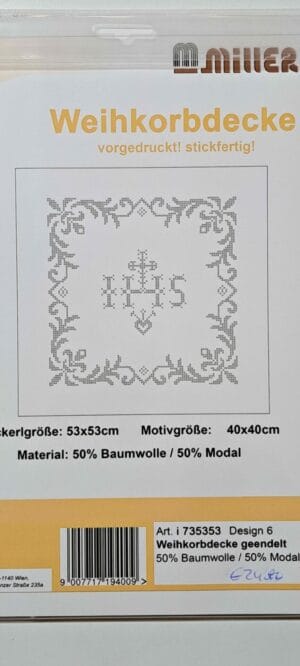 Weihkorbdeckchen – Bild 2