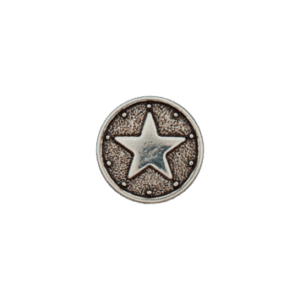 Metallknopf Stern