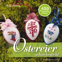 Ostereier schön gestickt