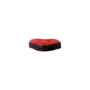 Kokosknopf Herz  rot Gr.10mm
