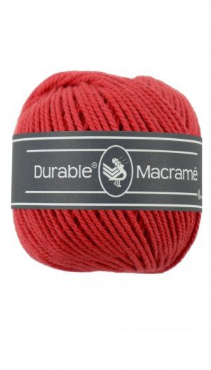 durable macrame  red