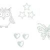 Mono Quick Buegelstrass Embleme Strassapplikationen Kristallglas Transparent