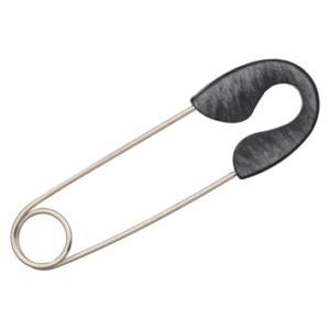 Modische Kiltnadel 11,5 cm Farbe d.grau