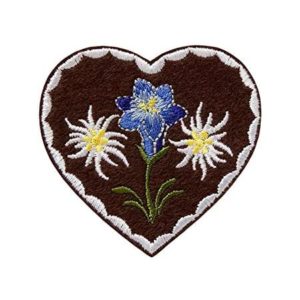 Herz mit Edelweiß und Enzian