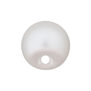 Knopf Perlenoptik weiß