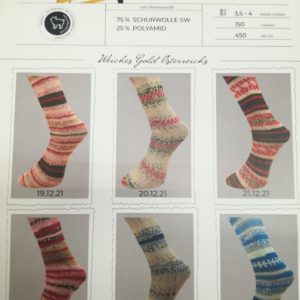 Mally Socks 6 fach –  Weihnachtsedition Fb. blau