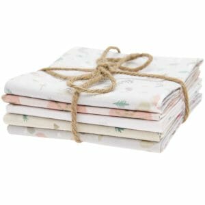 Stoffpaket 5 x Musselin Elfen 50 x 70 cm