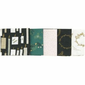 Stoffpaket 5 x Nostalgic Christmas 50 x 70 cm – Bild 2