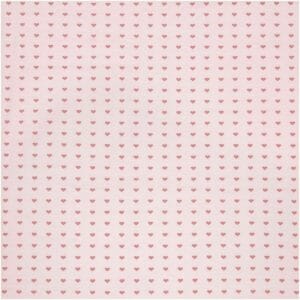 Jersey- Stoffabschnitt Herzchen Fb.rosa und mint – Bild 2