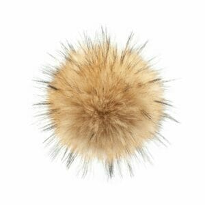 Kunstfellbommel Raccoon – Bild 2