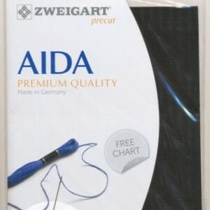 Zweigart – Precut Aida  14ct. Farbe schwarz
