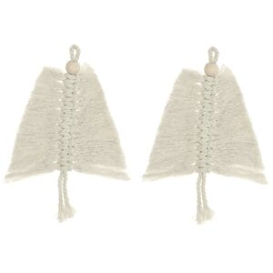 Makramee Set Tannenbaum 2 Stk. 20 x 12 cm
