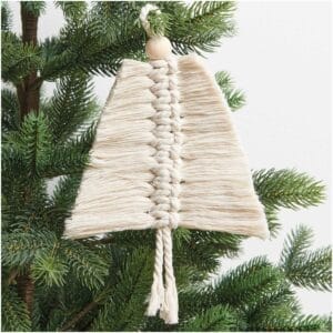 Makramee Set Tannenbaum 2 Stk. 20 x 12 cm