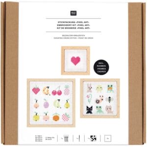 Stickpkg. Pixel Art, 3er Set