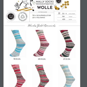 Ferner Wolle – Mally Socks Xmas Edition 150g