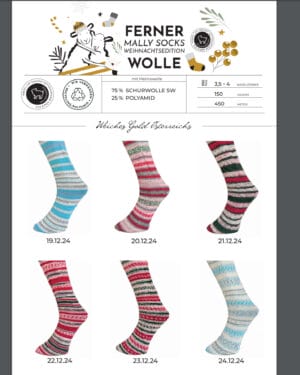 Ferner Wolle - Mally Socks Xmas Edition 150g