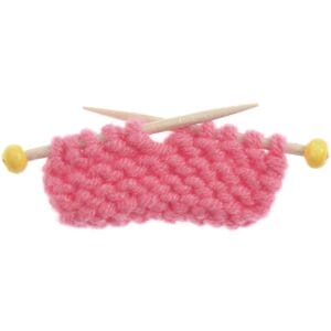 Miniatur Strickzeug Fb. blau und rosa