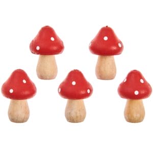 Kleine Holz Pilze Fliegenpilz
