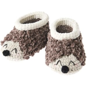 Häkelset - Baby Booties - Igel