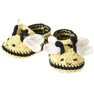 Häkelset - Baby Booties - Biene