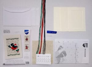 Grußkarten-3erSet Weihnachtsvogerl u.Haus – Bild 2