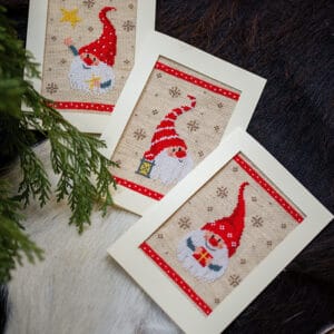 Grußkarten-3erSet Weihnachtszwerge