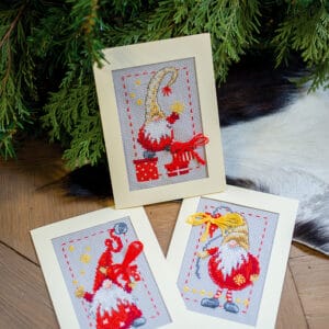 Grußkarten-3erSet Weihnachtswichtel