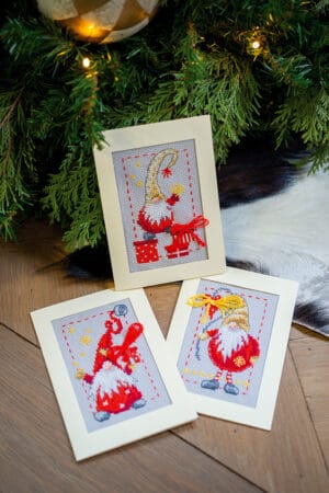Grußkarten-3erSet Weihnachtswichtel