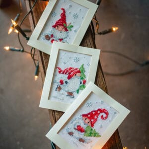 Grußkarten-3erSet Weihnachtszwerge
