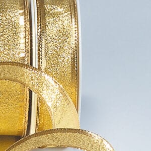 Geschenkband Lurex gold