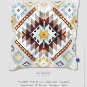 Polsterstickpackung ethnisches Muster 40 x 40 cm