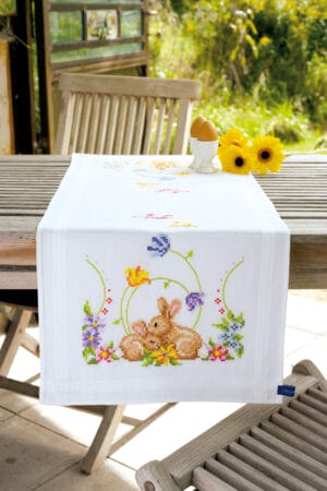 Läufer bedruckt Kaninchen 40 x 100 cm