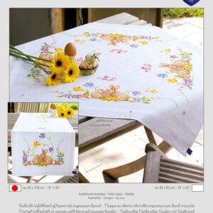 Läufer bedruckt Kaninchen 40 x 100 cm