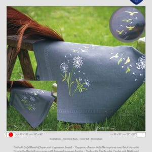 Set – Tischläufer bedruckt “Pusteblumen ” 40 x 100 cm