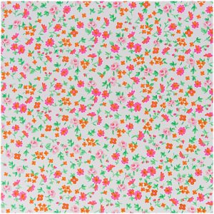 Baumwoll-Popelin Blumen  50 x 160
