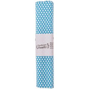 Baumwoll-Popelin Blümchen weiß  50 x 160