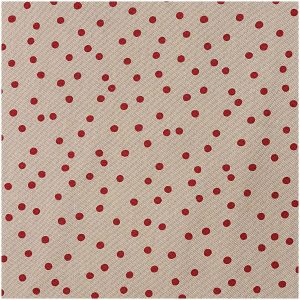 Baumwoll-Popelin Punkte rot  50 x 140