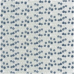 Baumwoll-Popelin kleine Blumen  50 x 140