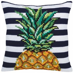 Kreuzstichkissen Ananas 40 x 40 cm