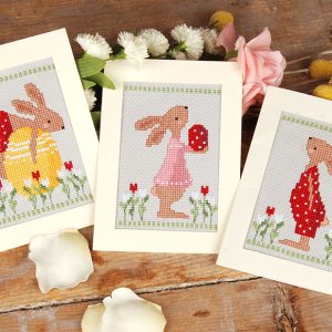Grußkartenpackung Osterhasen 3er Set